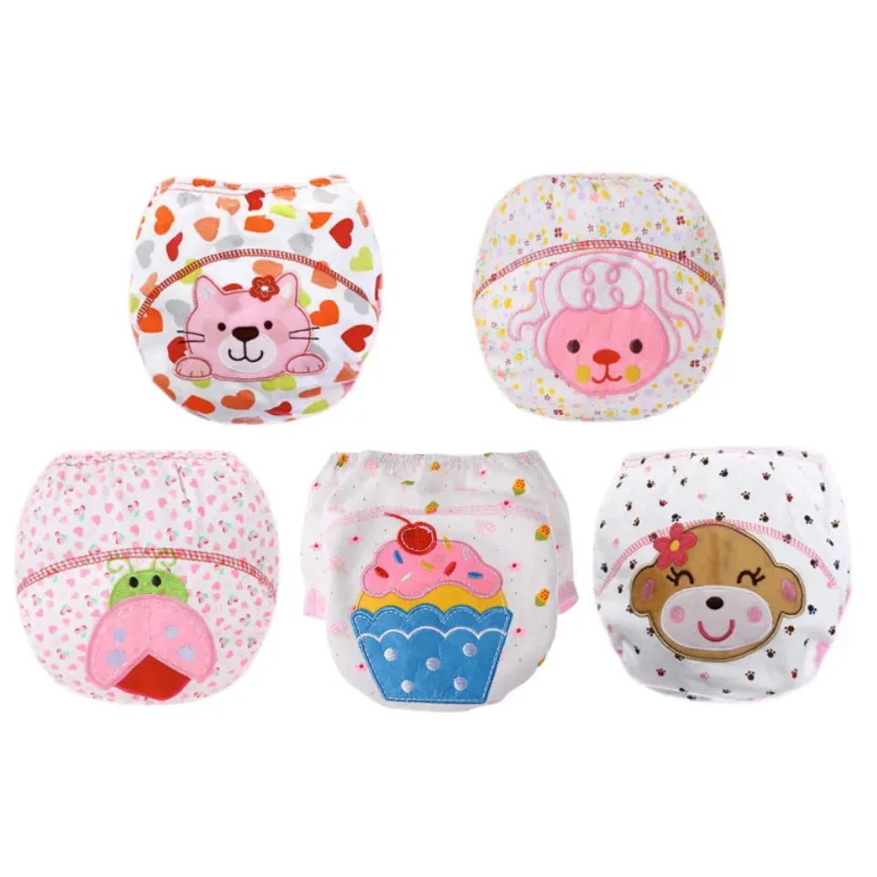 5Pcs Waterproof Baby Training Pants for Babies 7-33 bs.