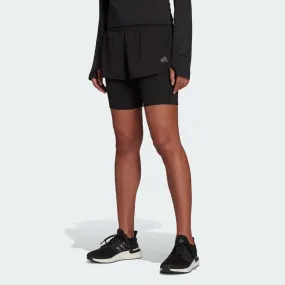 Adidas Women's Run Icons Two-in-One Running Shorts