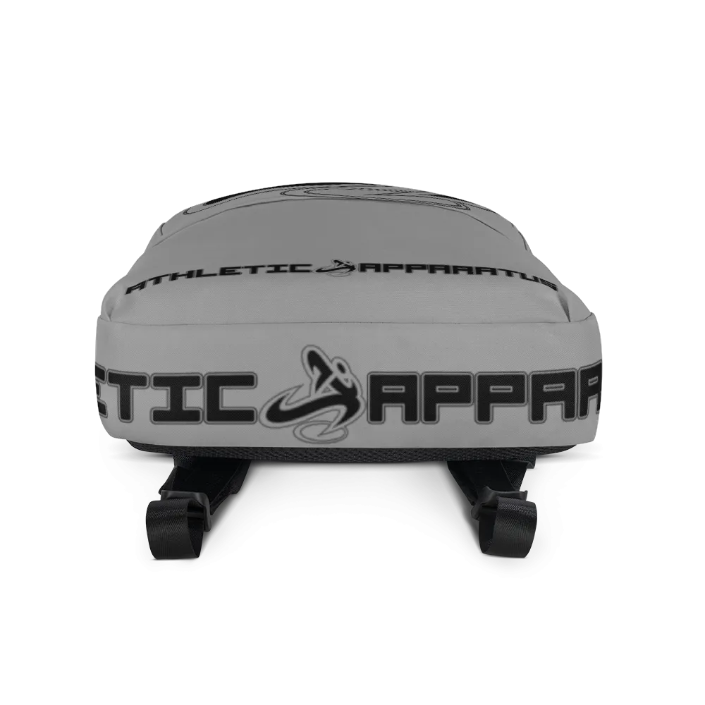 Athletic Apparatus Grey 1 Black logo Backpack