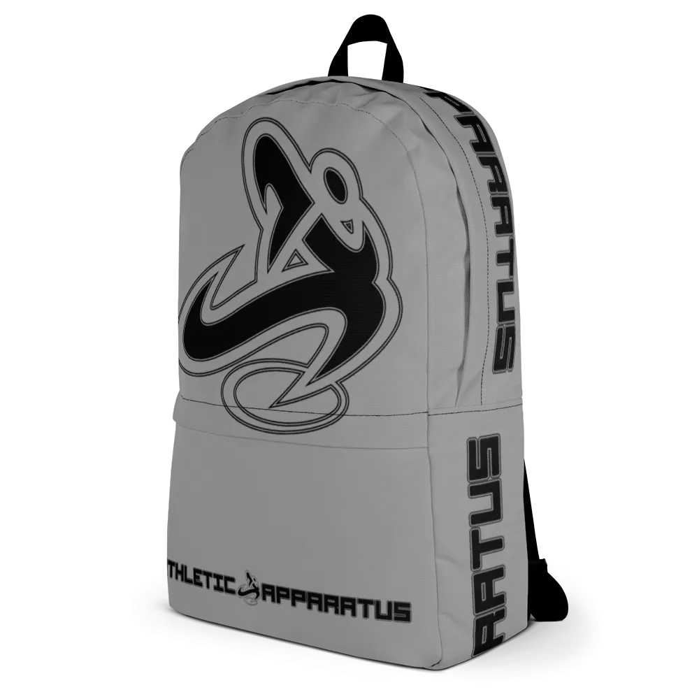 Athletic Apparatus Grey 1 Black logo Backpack