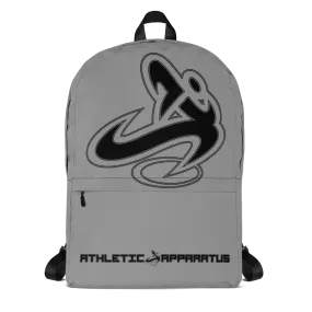 Athletic Apparatus Grey 1 Black logo Backpack
