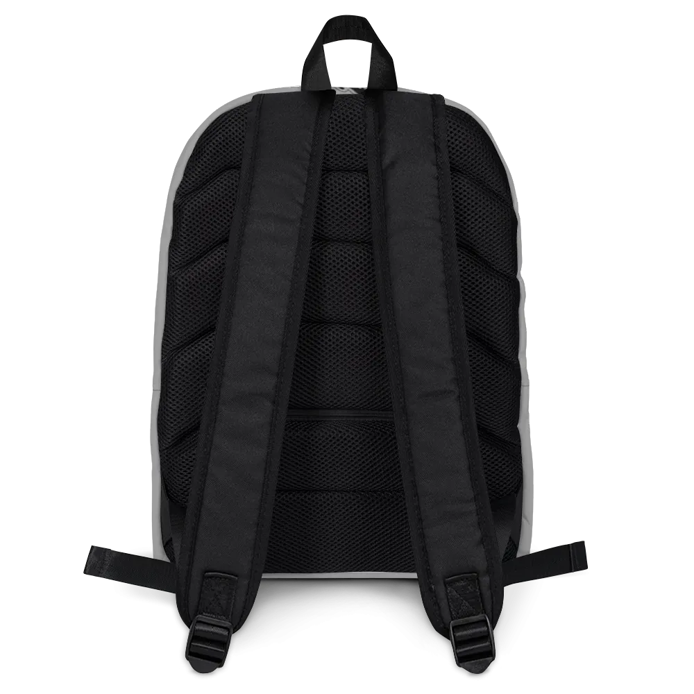 Athletic Apparatus Grey 1 Black logo Backpack