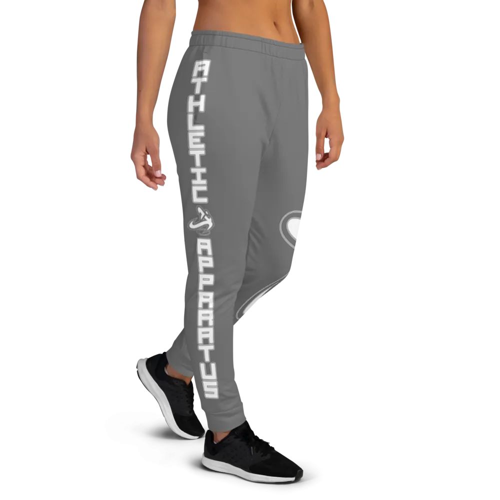 Athletic Apparatus Grey White Logo V2 Women's Joggers