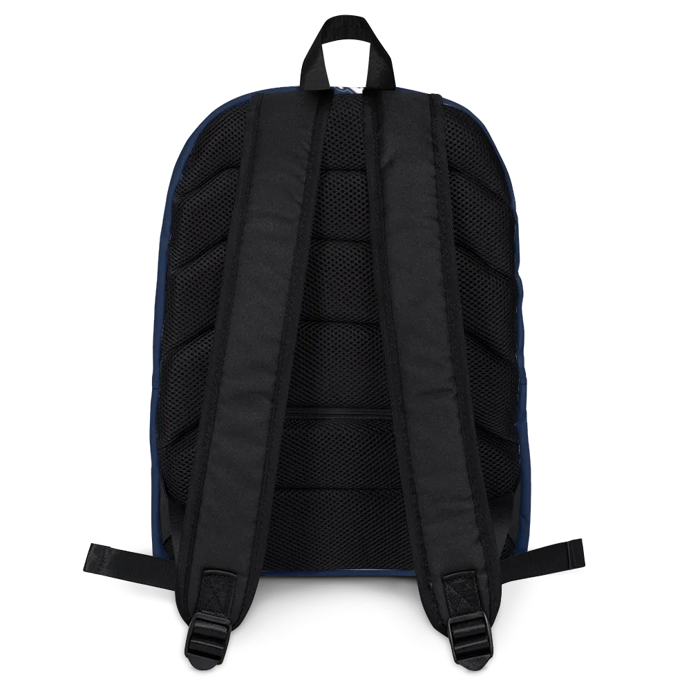 Athletic Apparatus Navy White logo Backpack
