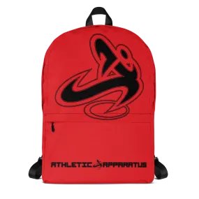 Athletic Apparatus Red 1 Black logo Backpack