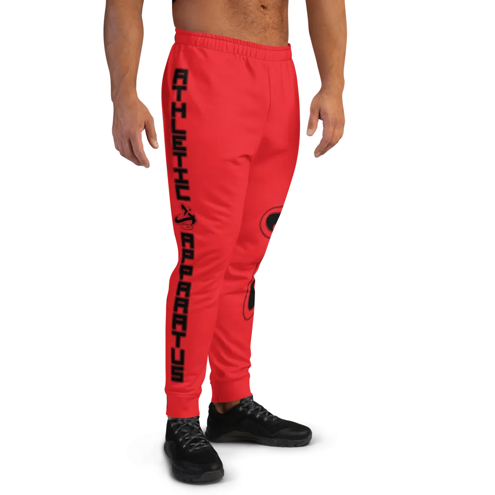 Athletic Apparatus Red 1 Black Logo V1 Men's Joggers