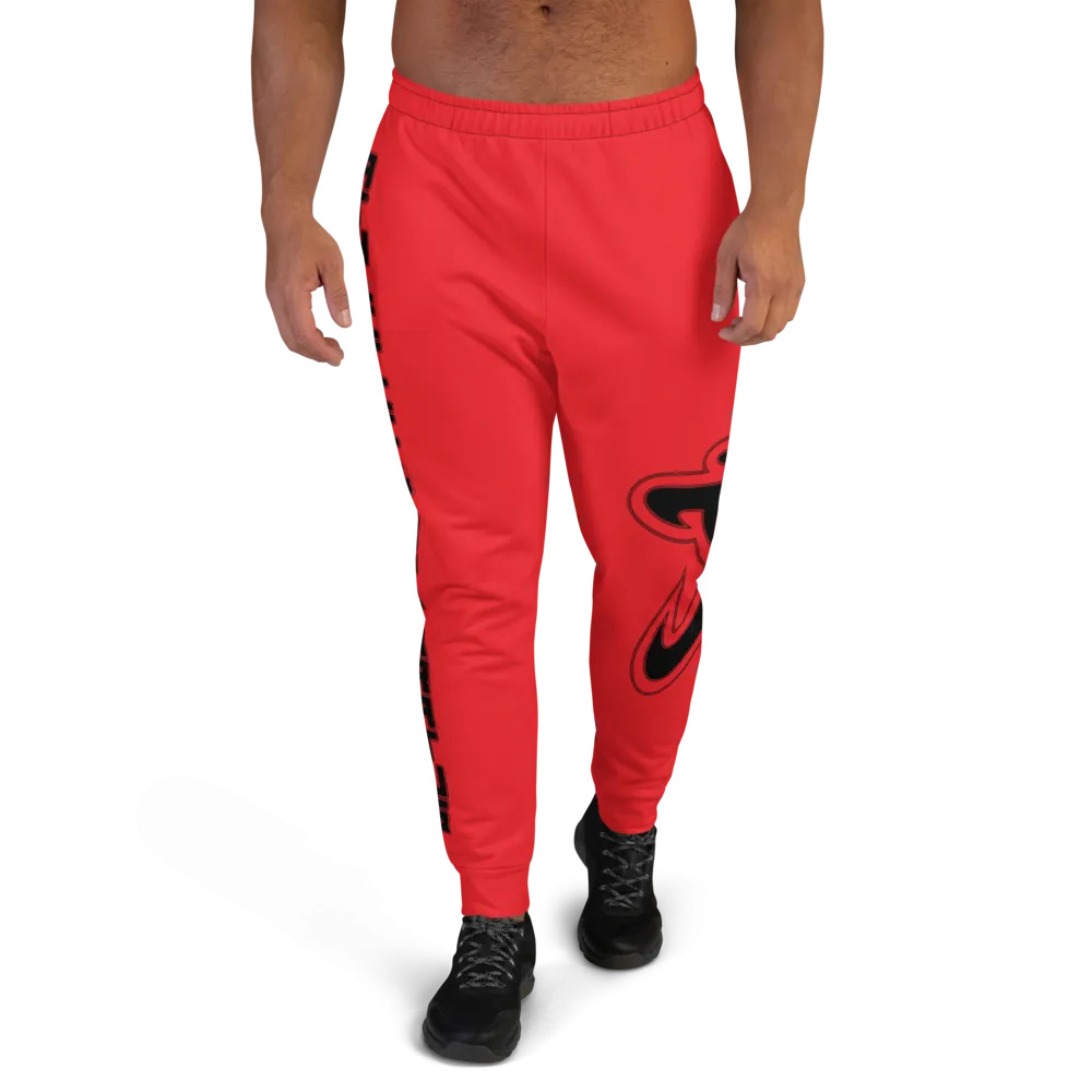 Athletic Apparatus Red 1 Black Logo V1 Men's Joggers