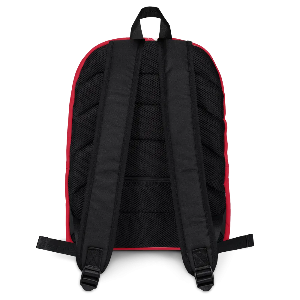 Athletic Apparatus Red White logo Backpack
