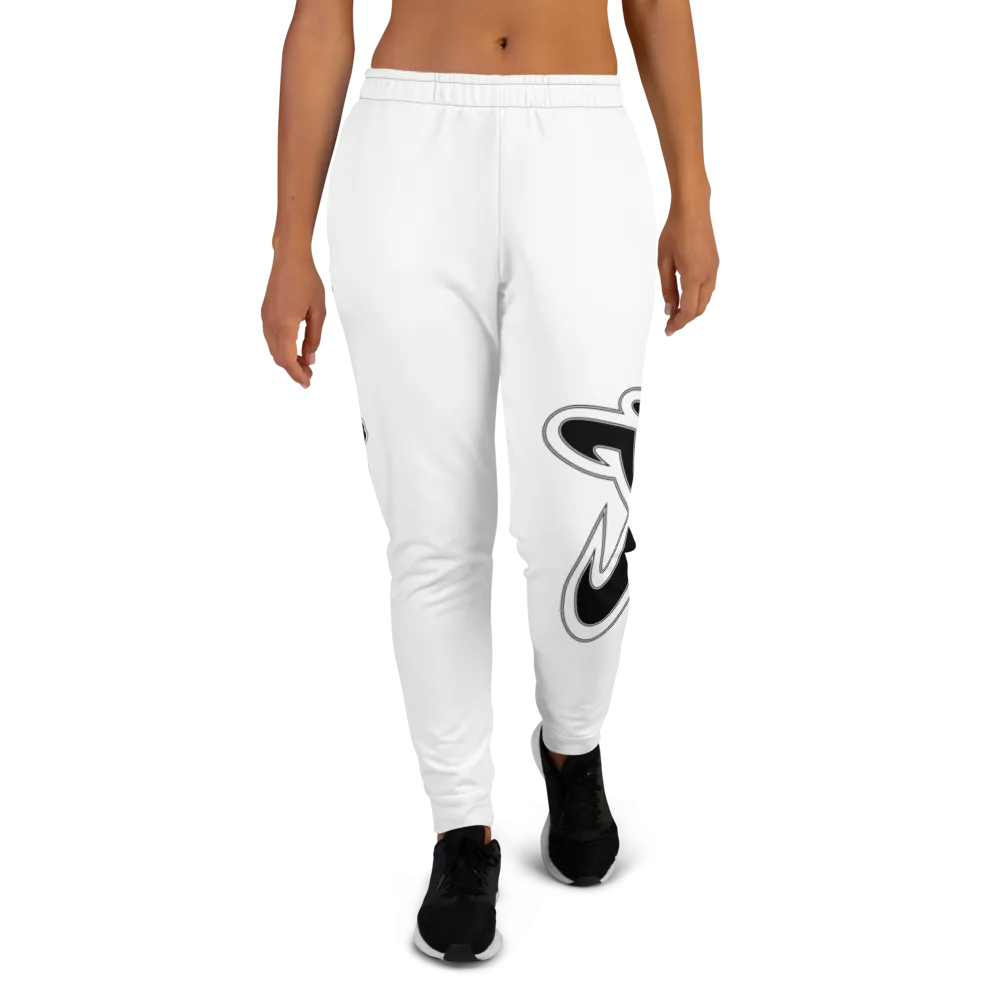 Athletic Apparatus White Black Logo V2 Women's Joggers