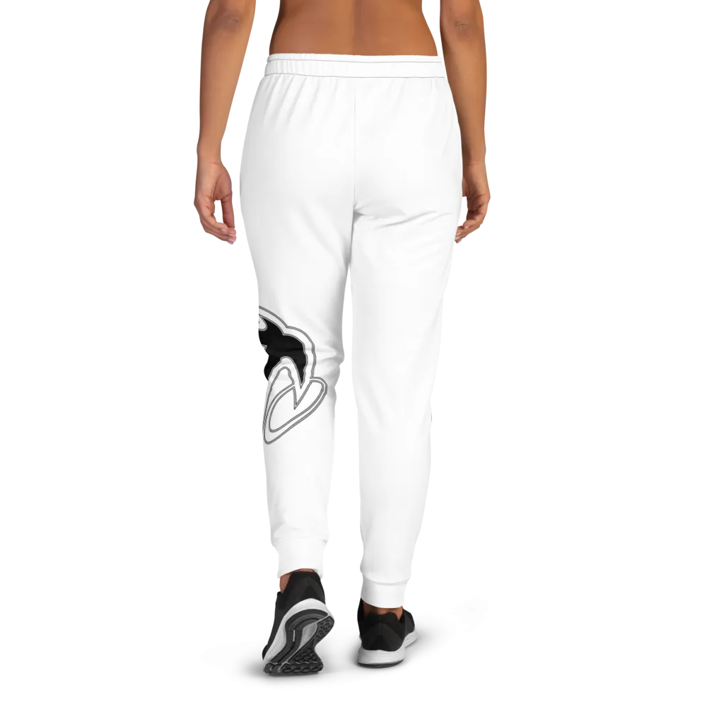 Athletic Apparatus White Black Logo V2 Women's Joggers