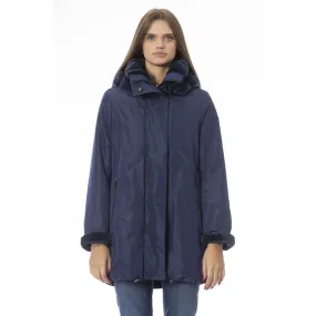 Baldinini Trend Light Blue Polyester Jackets & Coat