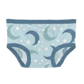 Bamboo Training Pants - Spring Sky Moon and Stars