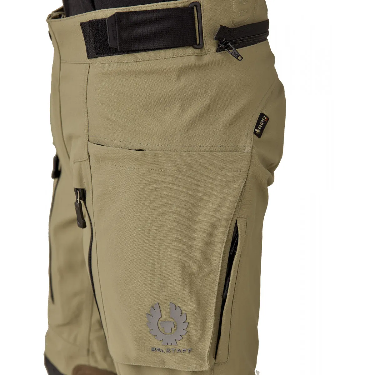 BELSTAFF LONG WAY UP GORE-TEX MOTORCYCLE TROUSERS - DARK SAND