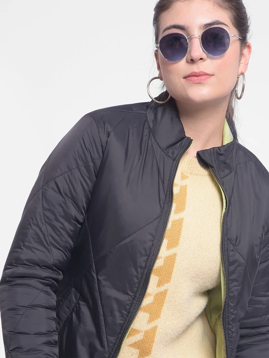 Black Reversible Puffer Jackets