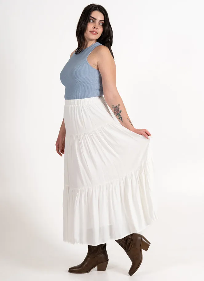 Boho Tiered Maxi Skirt