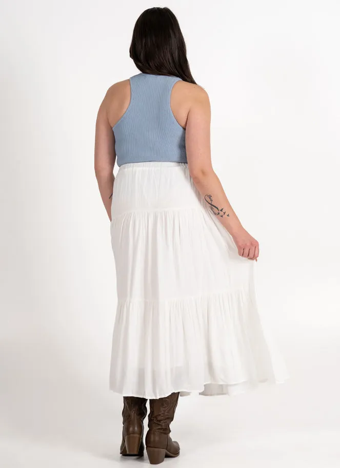 Boho Tiered Maxi Skirt