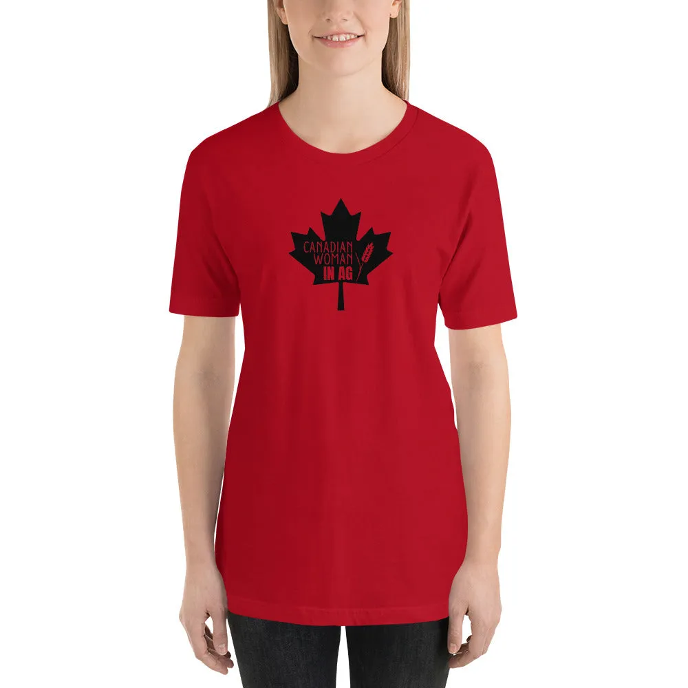 Canadian Woman in Ag Short-Sleeve Unisex T-Shirt