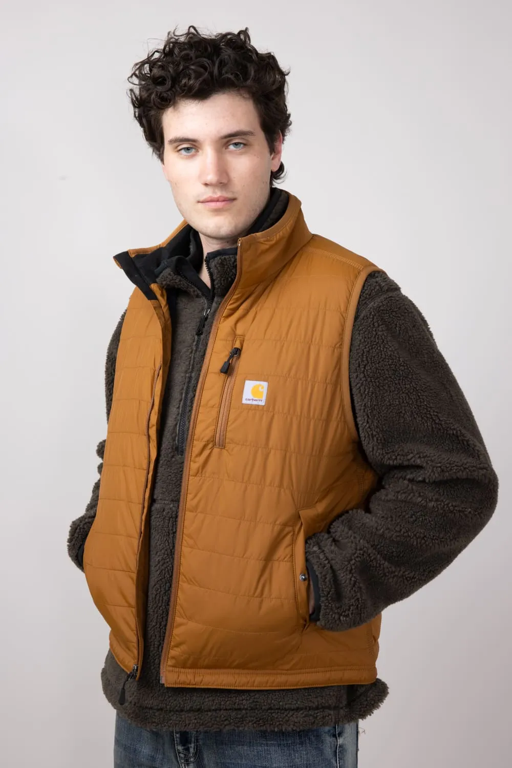 Carhartt Light Weight Insulated Vest for Men in Brown | 102286-BRN BROWN