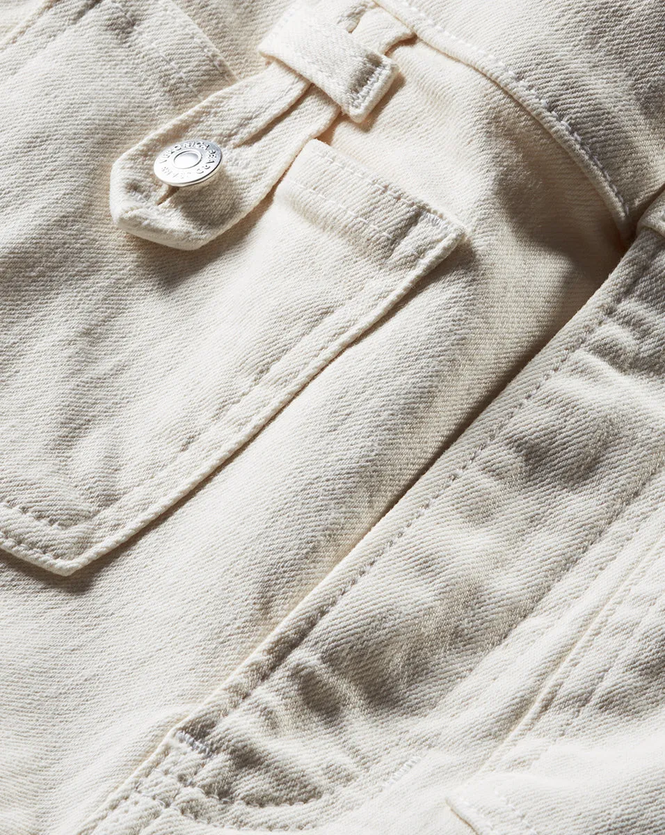 Carson Patch-Pocket Kick-Flare Jean