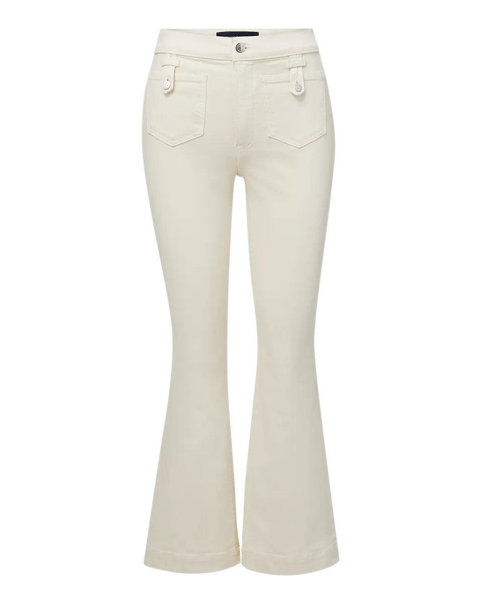 Carson Patch-Pocket Kick-Flare Jean
