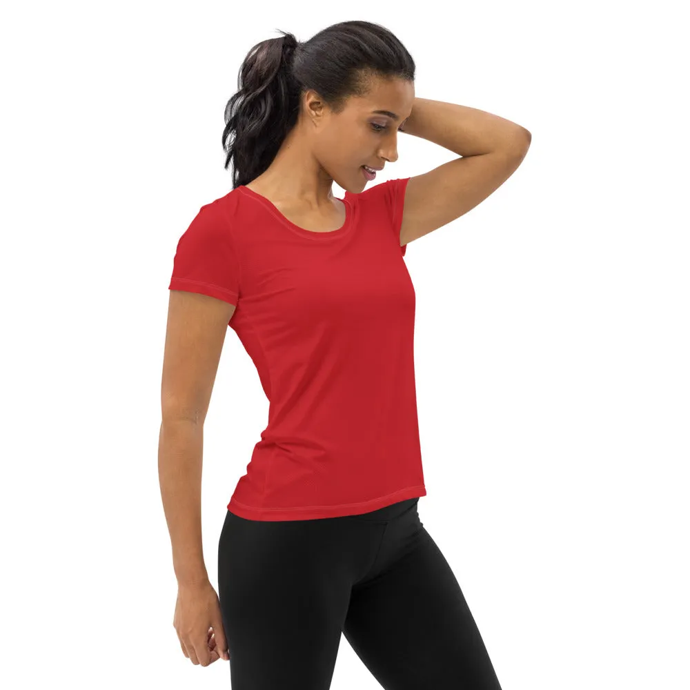 Chili Red Women's Athletic T-shirt
