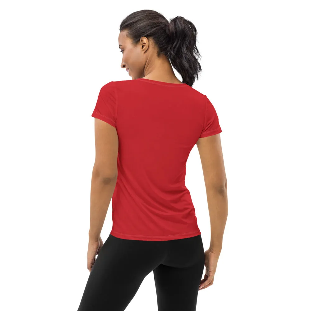 Chili Red Women's Athletic T-shirt