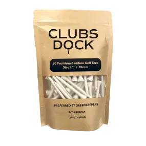 ClubsDock Bamboo Golf Tees