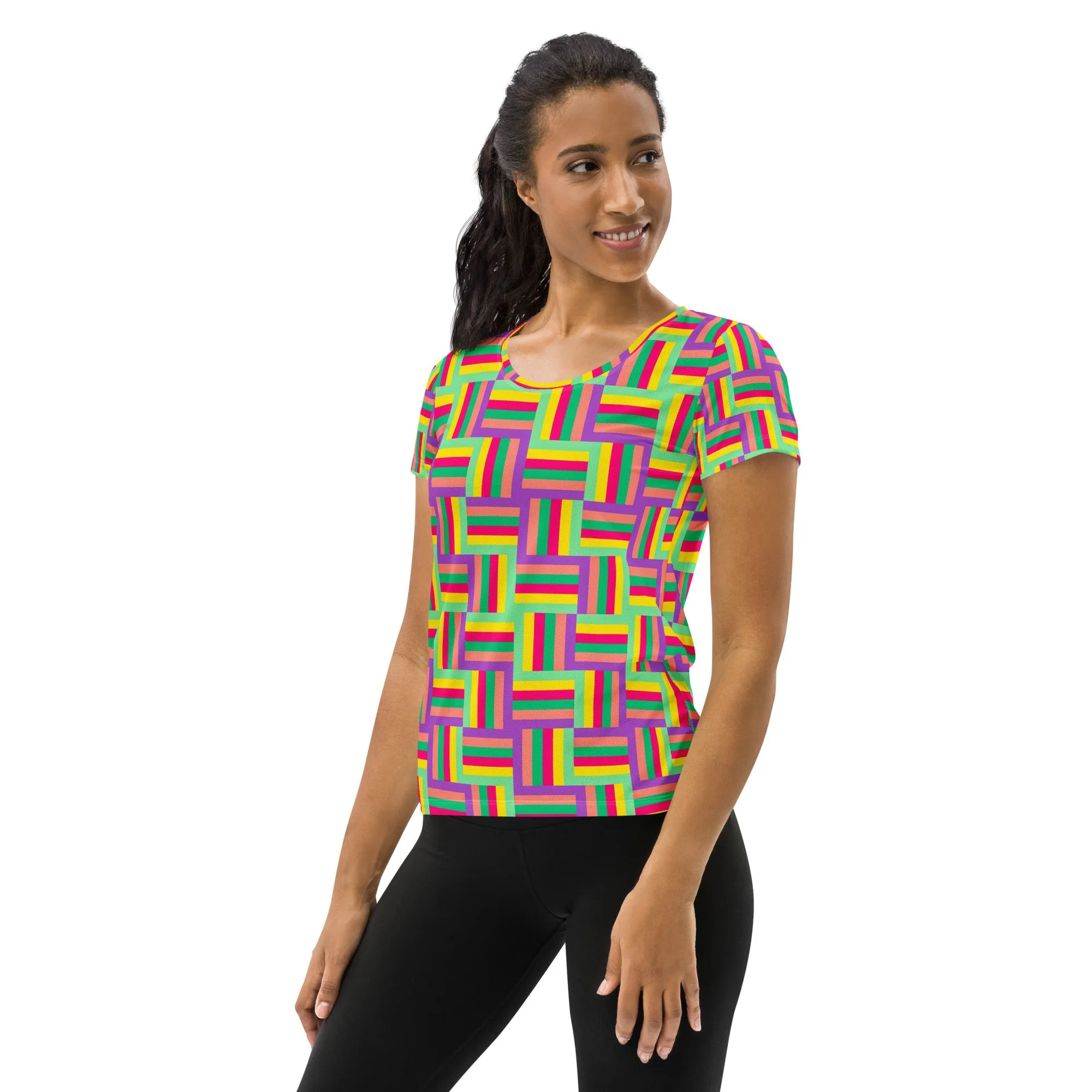 Color Matrix Women's Athletic T-shirt