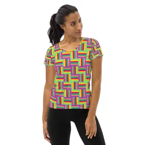 Color Matrix Women's Athletic T-shirt