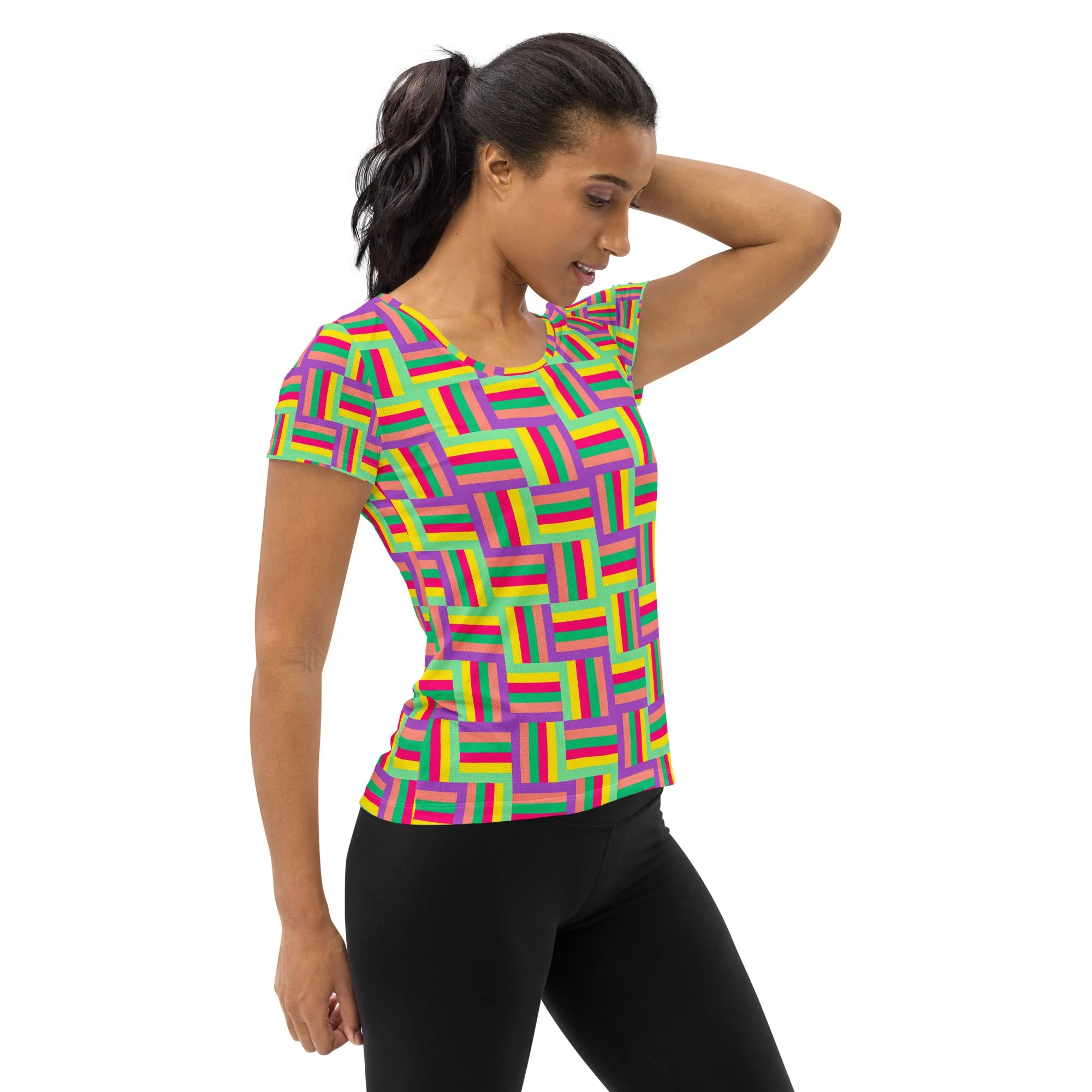 Color Matrix Women's Athletic T-shirt
