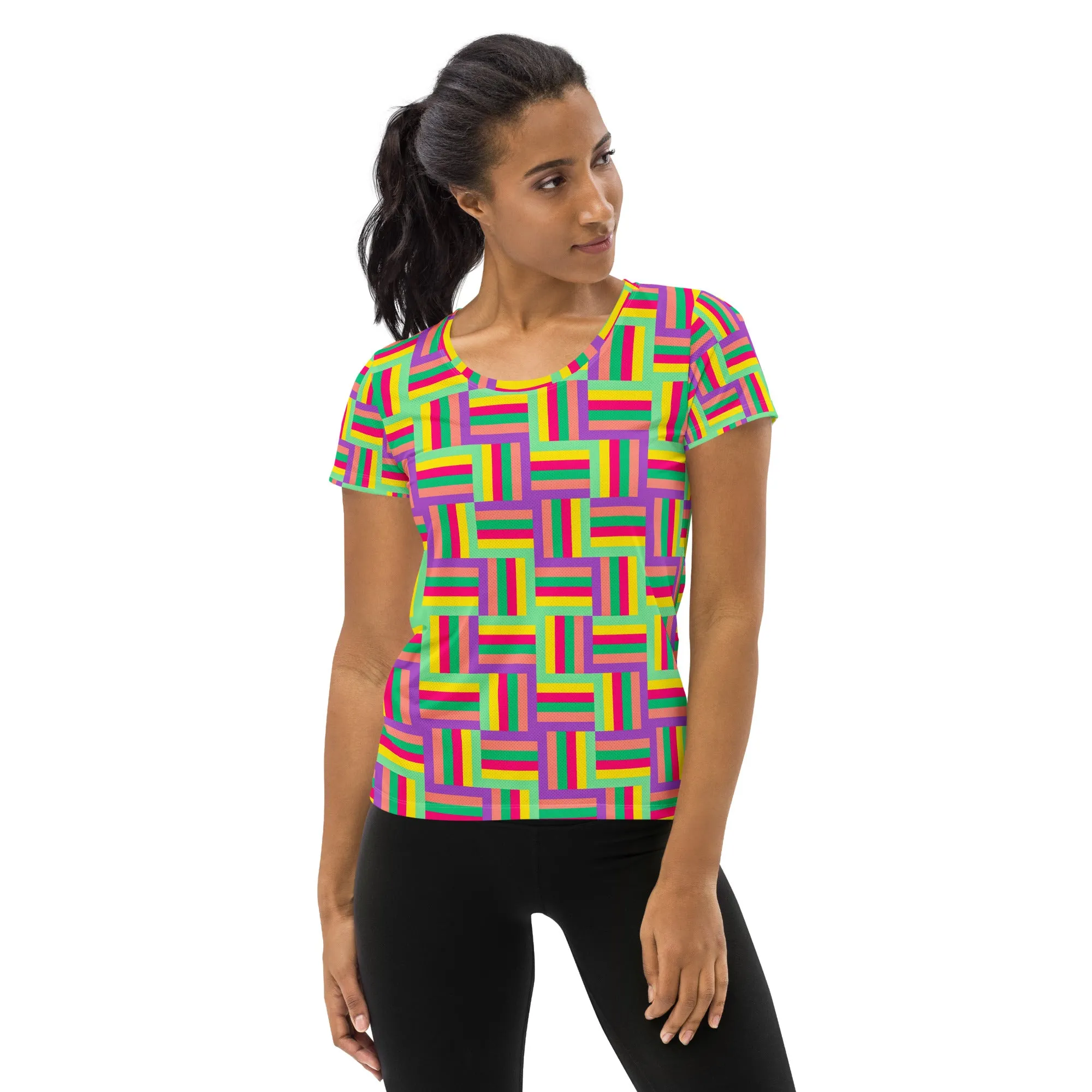 Color Matrix Women's Athletic T-shirt