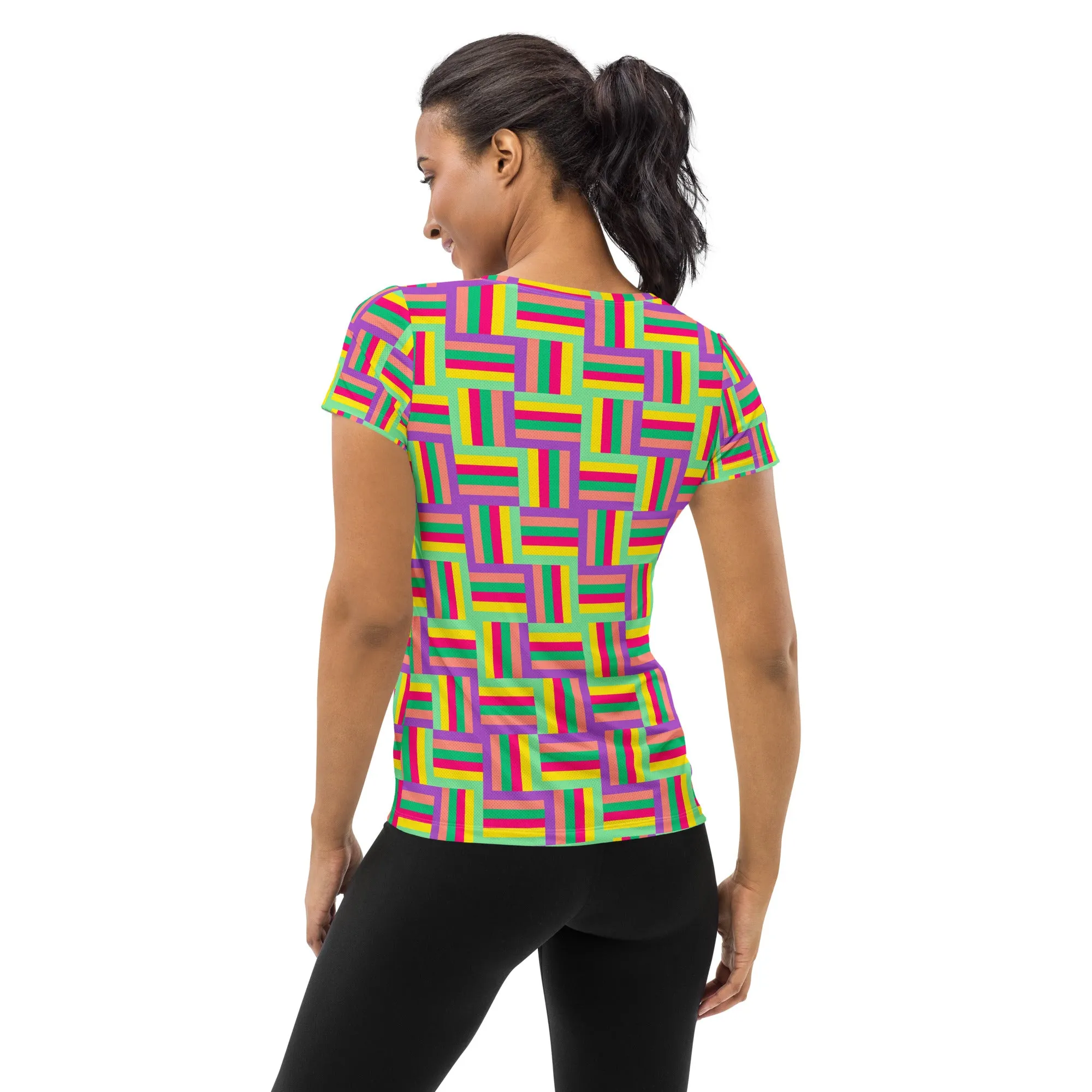 Color Matrix Women's Athletic T-shirt