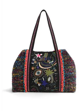 Cosmic Beaded Tote