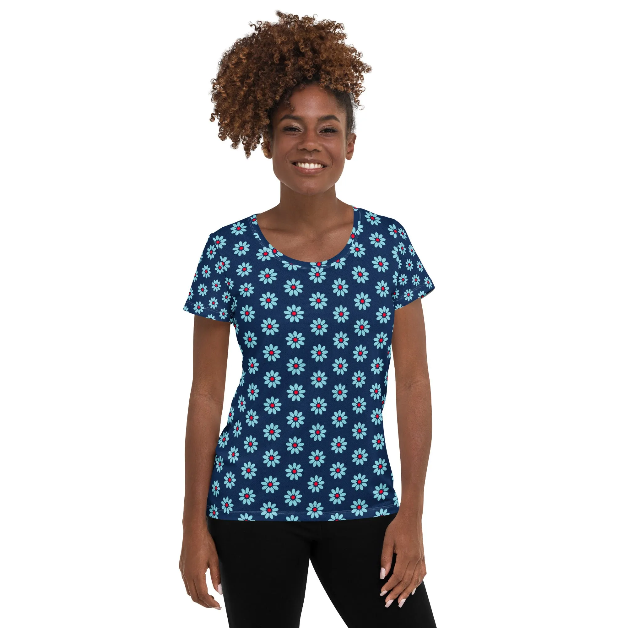 Daisy Wheels Women's Athletic T-shirt