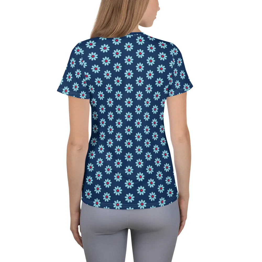 Daisy Wheels Women's Athletic T-shirt