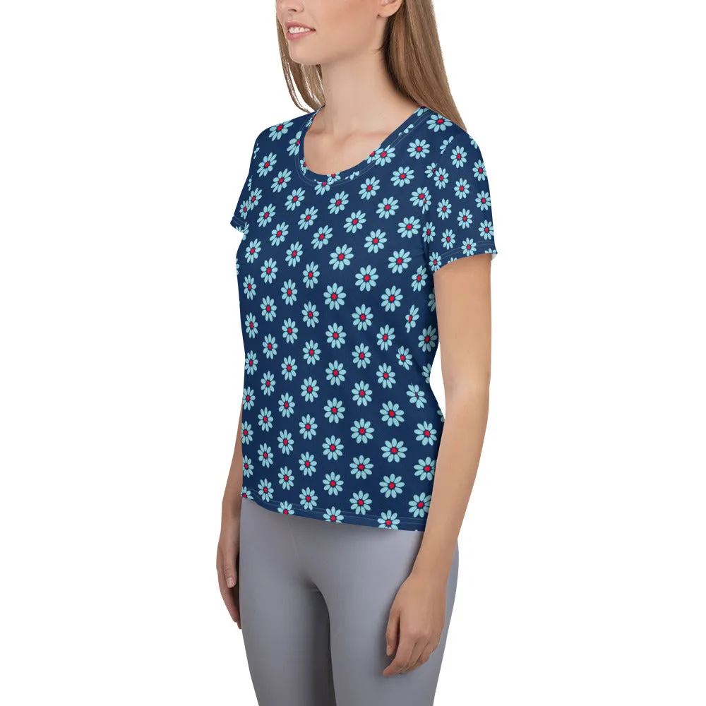 Daisy Wheels Women's Athletic T-shirt
