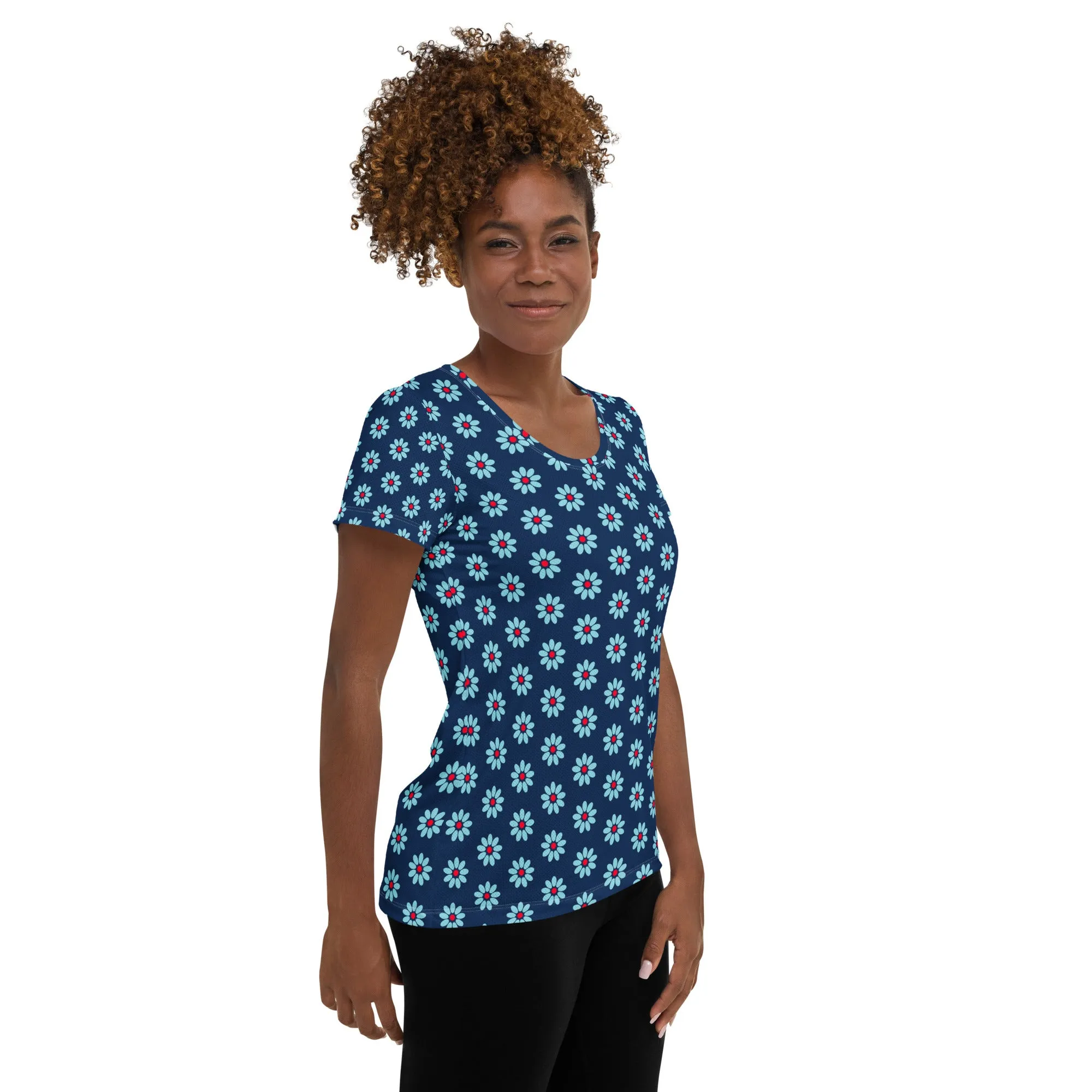 Daisy Wheels Women's Athletic T-shirt
