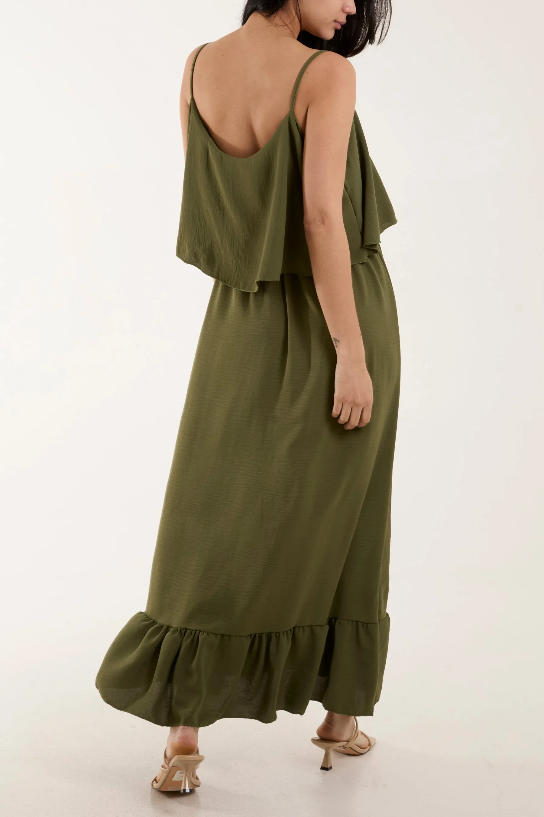 Double Layer Cami Maxi Dress