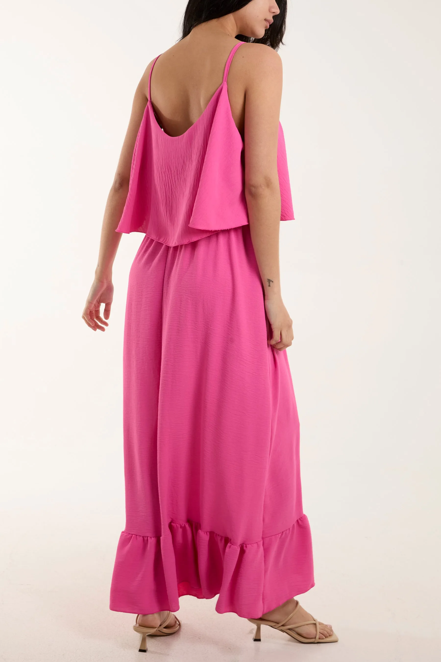 Double Layer Cami Maxi Dress