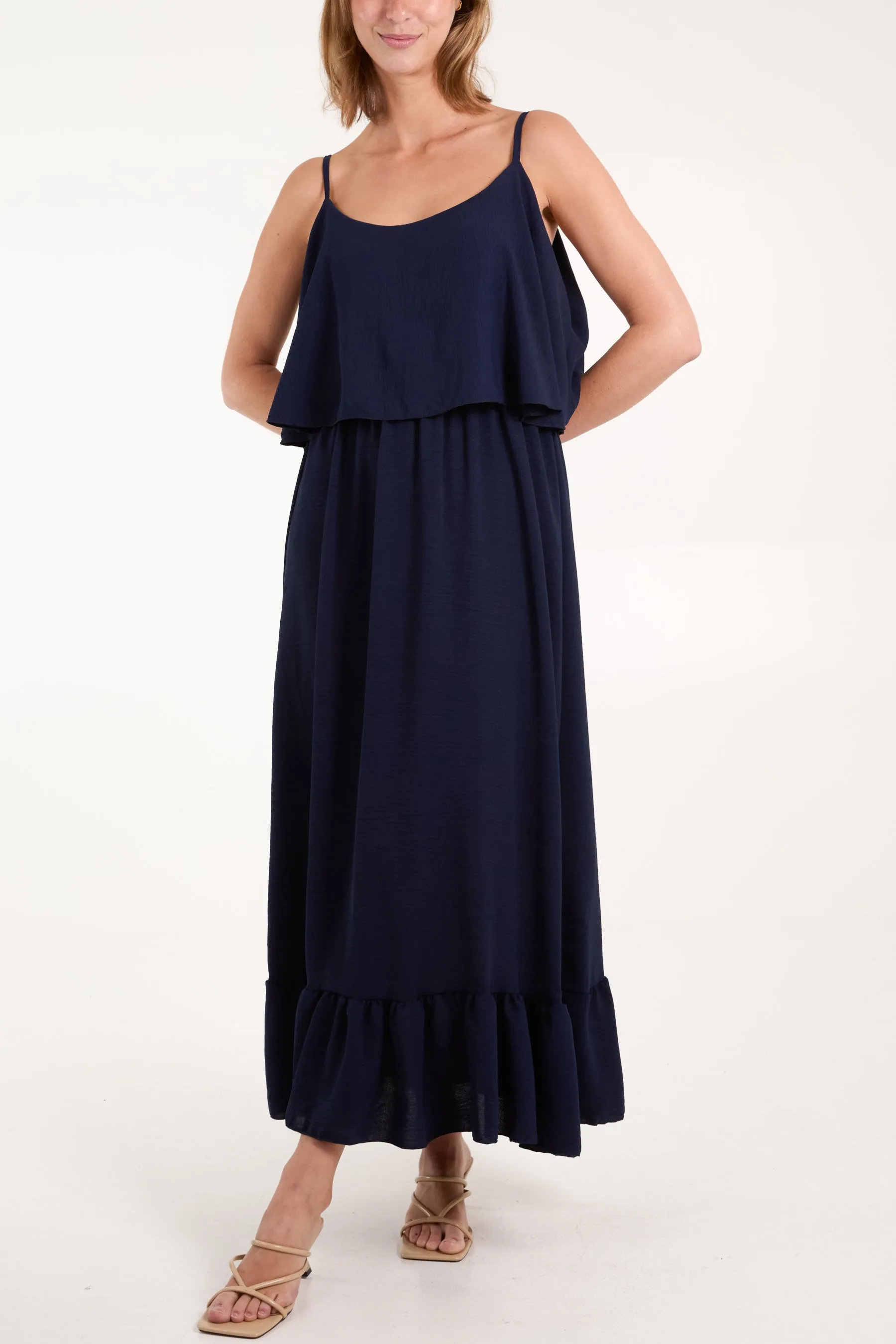 Double Layer Cami Maxi Dress