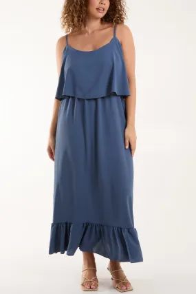 Double Layer Cami Maxi Dress