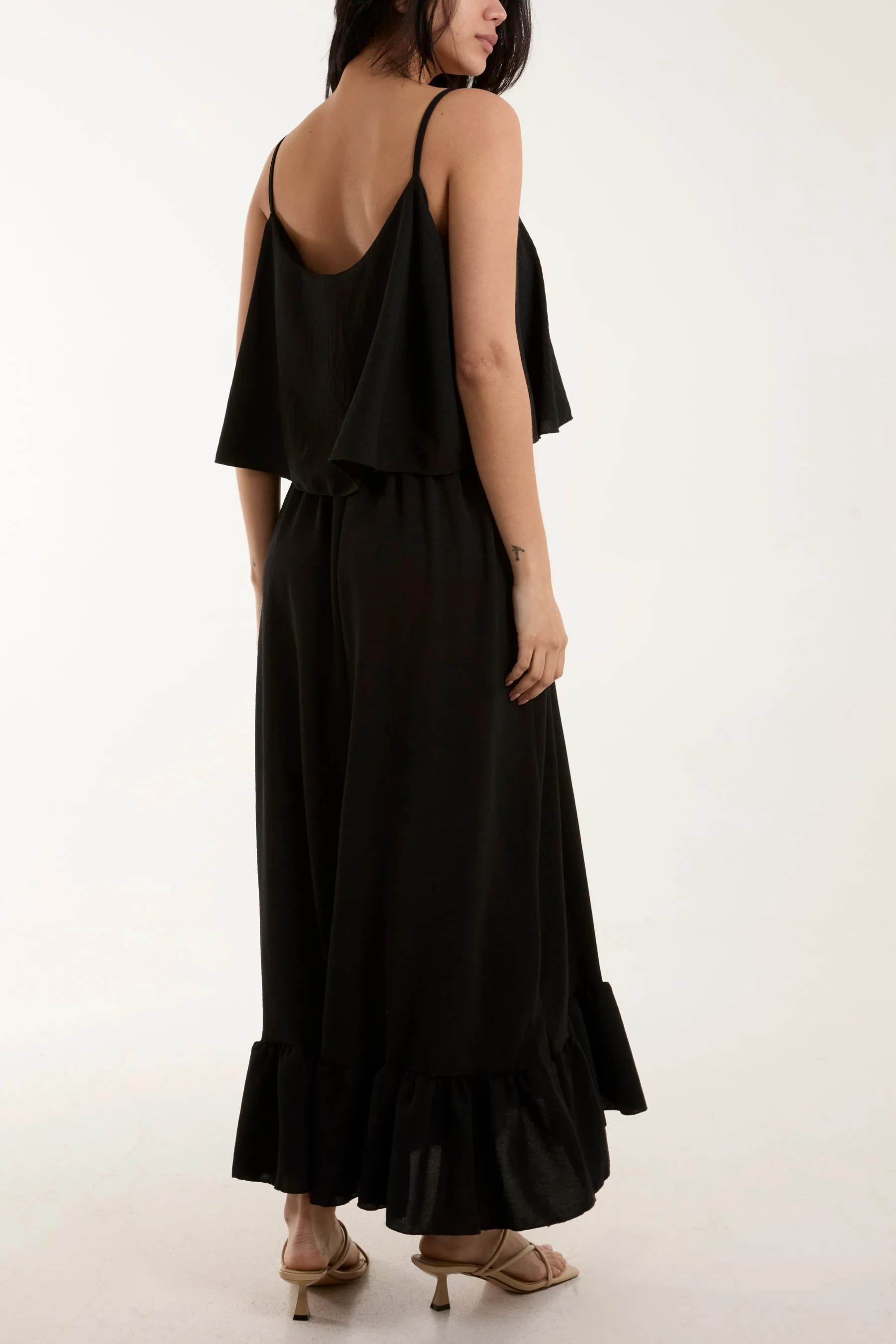 Double Layer Cami Maxi Dress