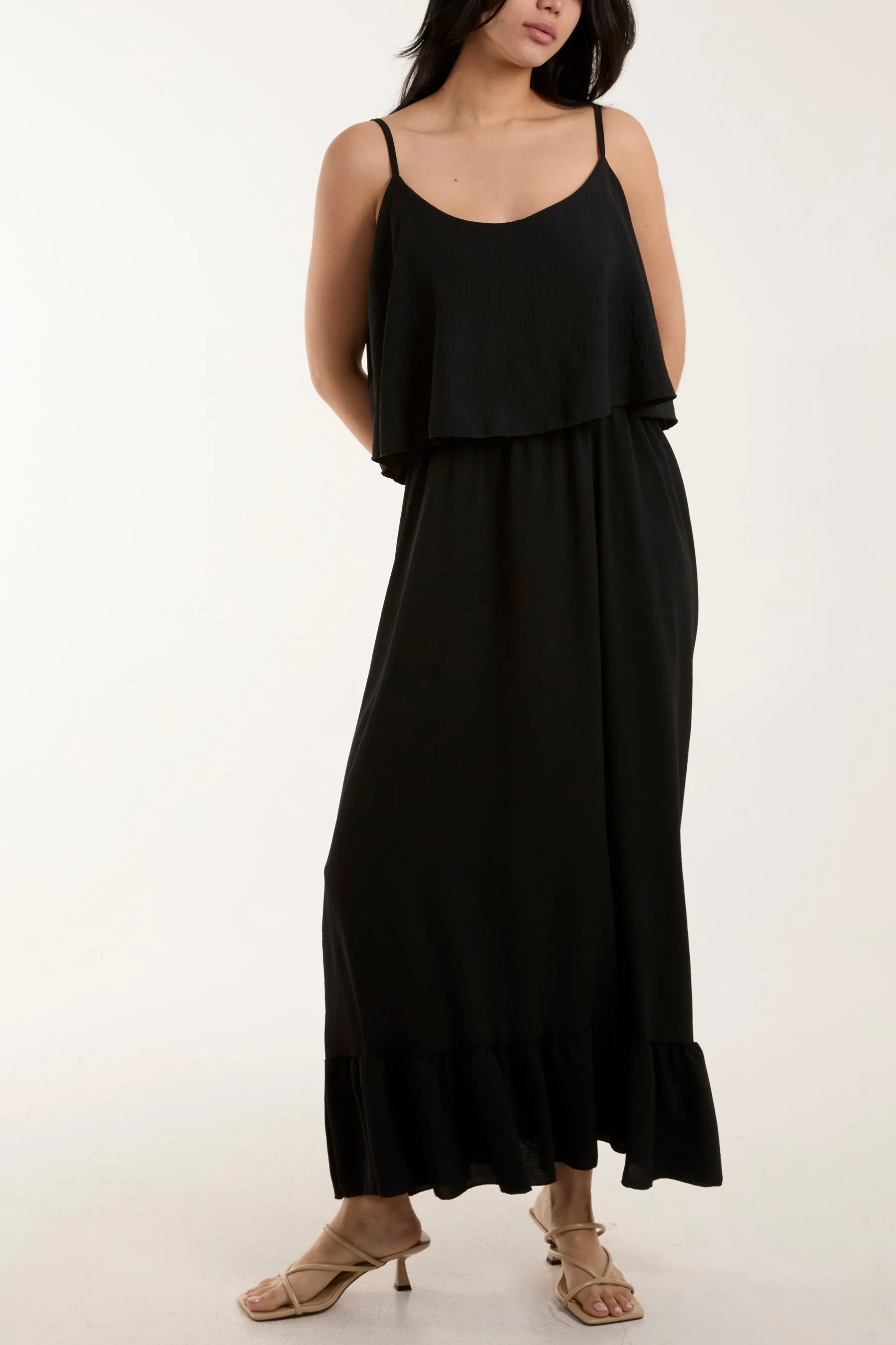 Double Layer Cami Maxi Dress