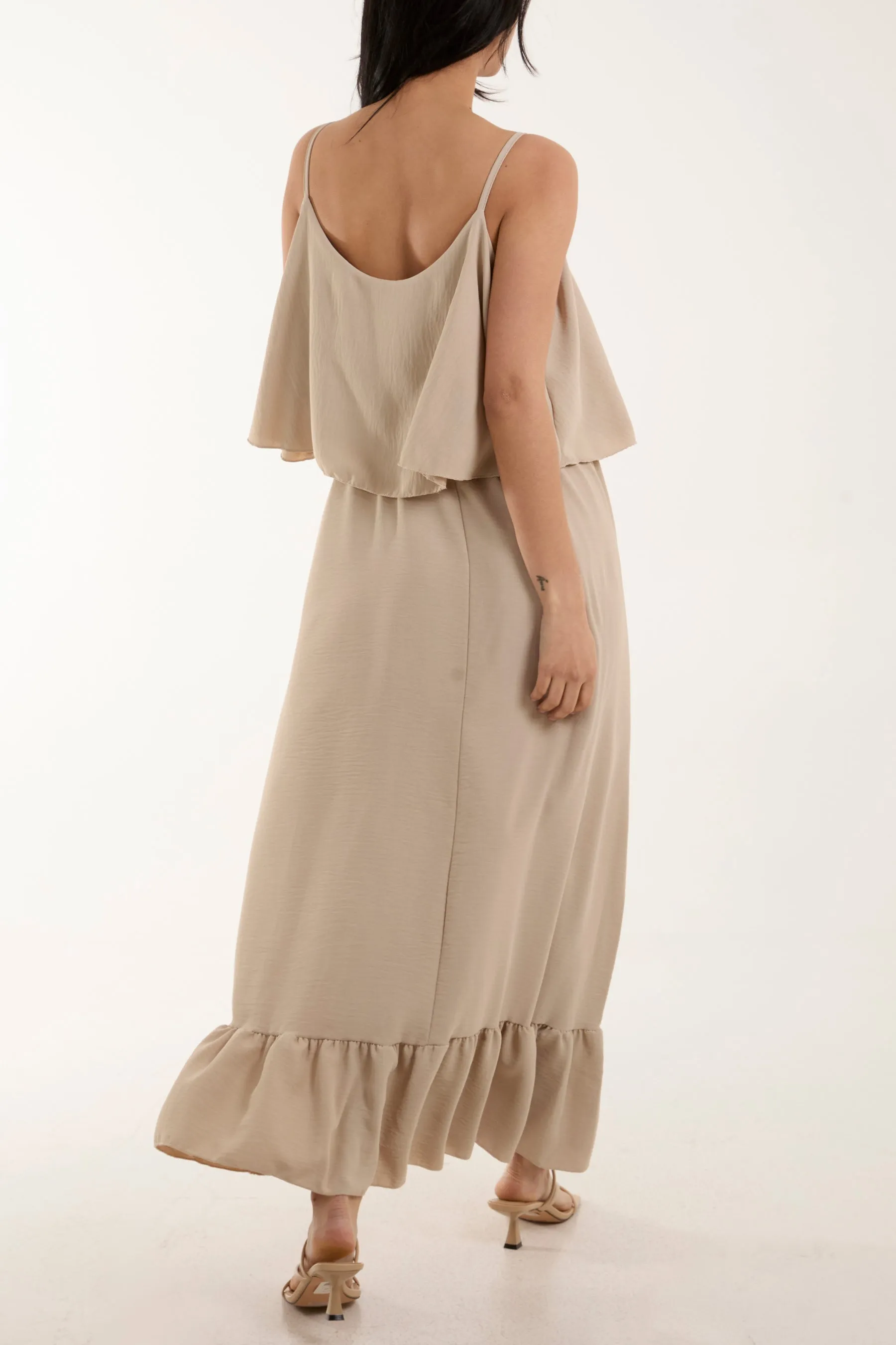 Double Layer Cami Maxi Dress