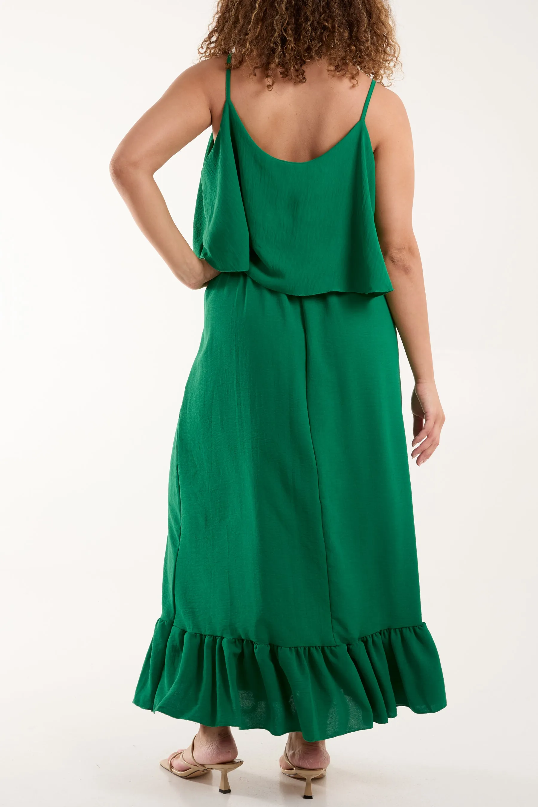 Double Layer Cami Maxi Dress