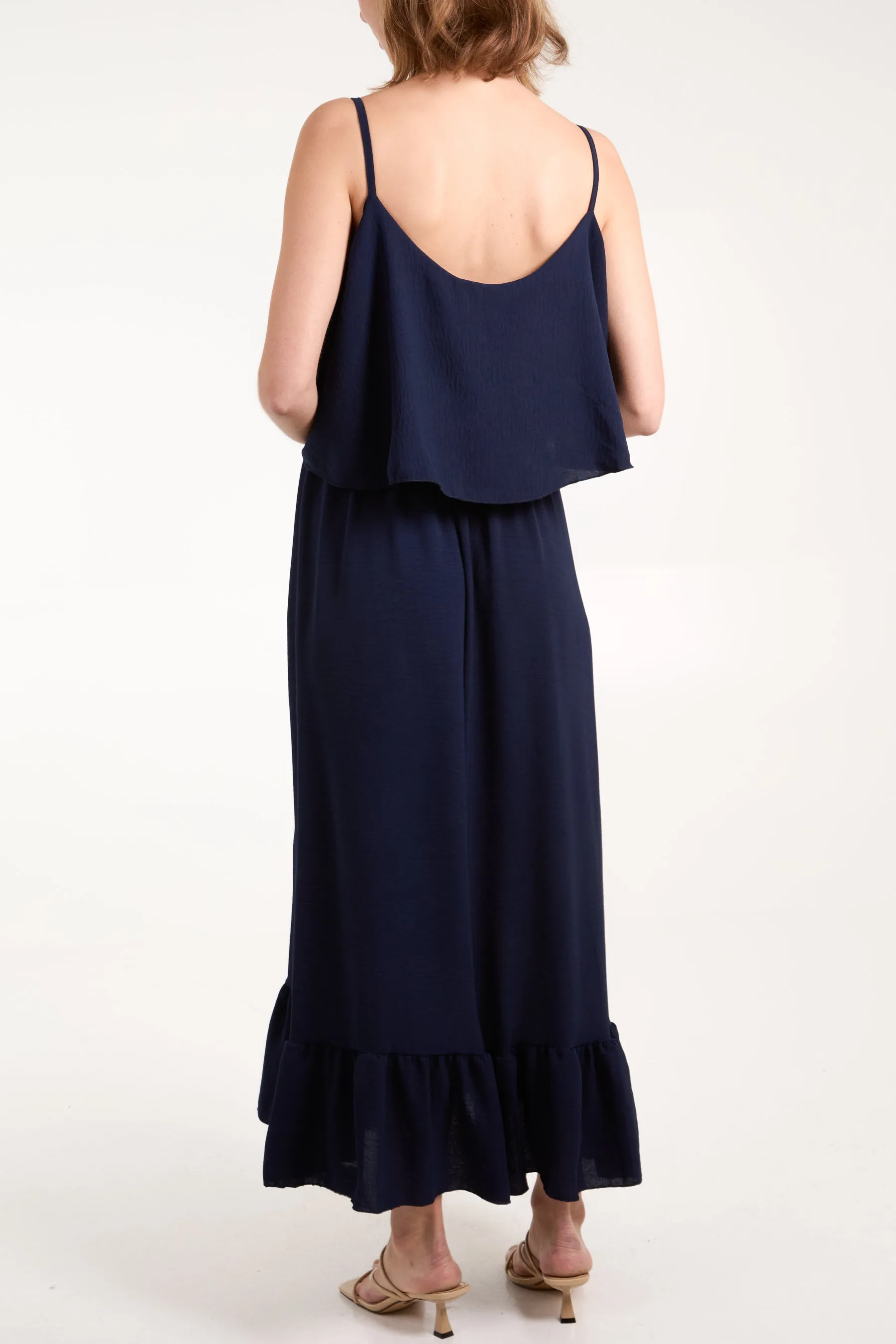 Double Layer Cami Maxi Dress