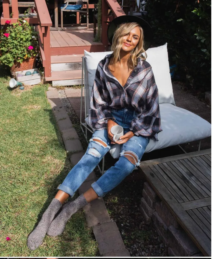 Dreamland - Distressed Stretch Boyfriend Jeans