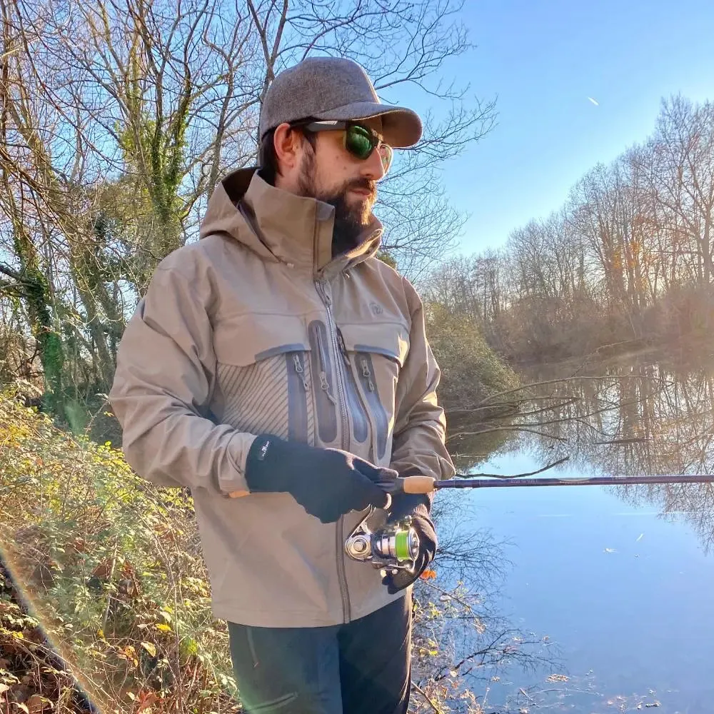 FHM brook Wading Jacket 20000 mm Brown Color