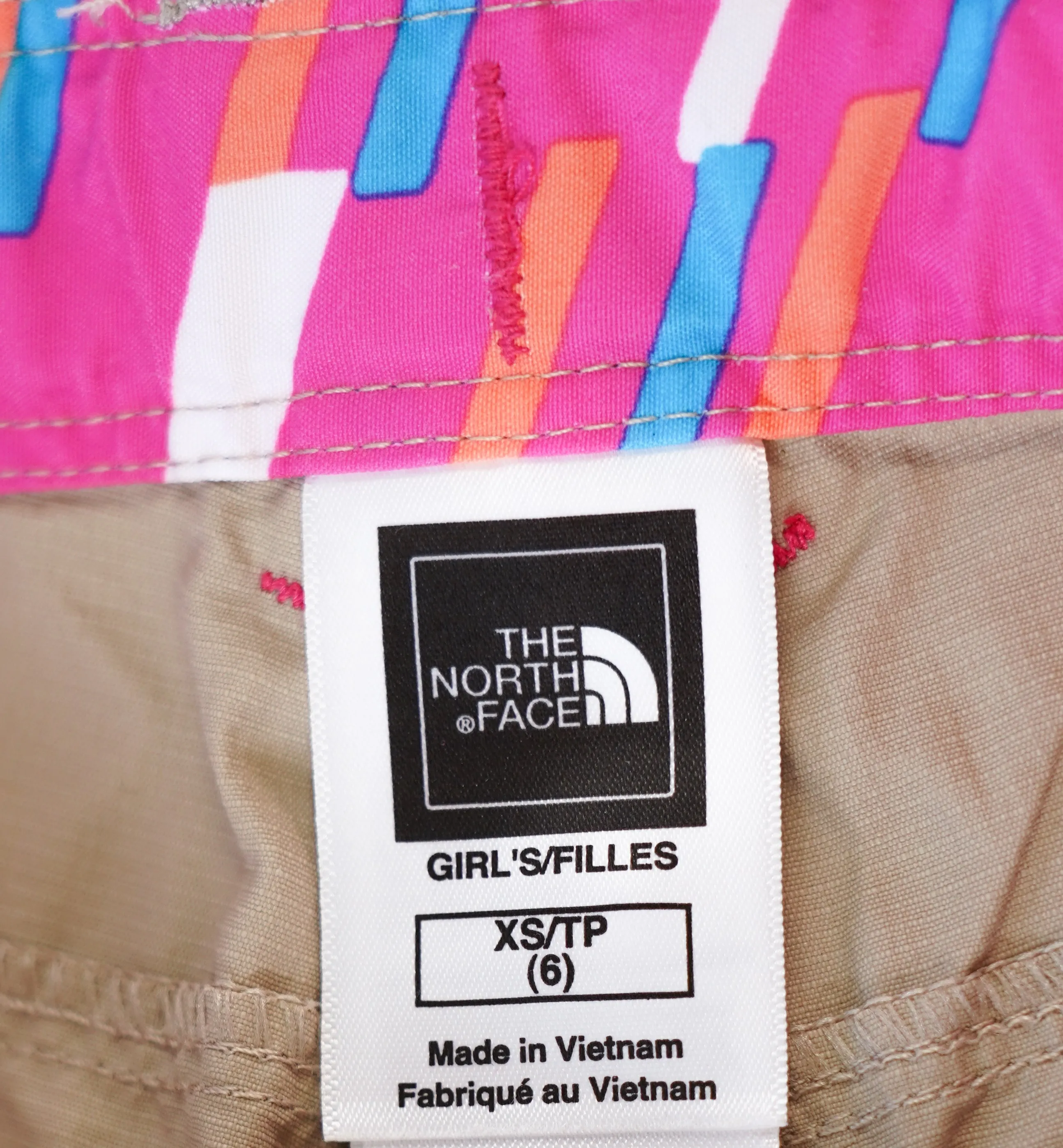 GIRL SIZE XS (6 YEARS) - NORTH FACE, CONVERTIBLE Hiking Pants/Shorts NWOT B4