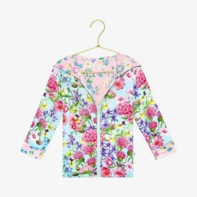 Girl's Bamboo Long Sleeve Reversible Jacket - Hadley (Floral)